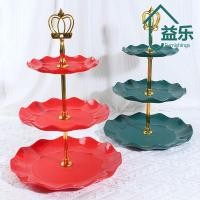 ราคา ต่อต้าน คัพเค้กยืน 3ชั้นประกอบง่ายพลาสติกขนมหอคอยถาด ตกแต่งบ้านที่ถอดออกได้อาหารความปลอดภัยวัสดุ หน้า จานผลไม้พรรคซัพพลาย (51357975790)