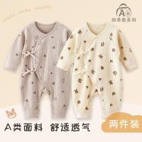 ราคา ชุดจั๊มสูททารกแรกเกิด แบบผ้าฝ้ายแท้ เหมาะกับทารกวัย 0 3 เดือน (52306599945)
