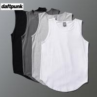 ราคา เสื้อกั๊กผู้ชายจากผ้าฝ้ายแท้ แขนกุด สไตล์สปอร์ต สำหรับฤดูร้อน มีให้เลือกทั้งสีทึบและสีขาว (54855901895)