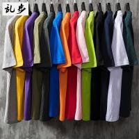 ราคา เสื้อยืดแขนสั้นผู้ชาย ทำจากผ้าฝ้ายแท้ ขนาดใหญ่ สีเรียบๆ สำหรับฤดูร้อน ตามแฟชันล่าสุด (51855901781)