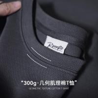 ราคา เสื้อยืดแขนสั้นผ้าฝ้ายคอกลมอเมริกัน สีเทาเข้ม สำหรับผู้ชาย (50055905701)