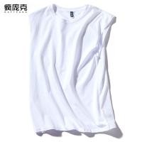 ราคา เสื้อกั๊กผู้ชายสไตล์แฟชั่นฤดูร้อน ทำจากผ้าฝ้ายแท้ สีขาวบริสุทธิ์ เหมาะสำหรับการเล่นกีฬาและฟิตเนส (46455913233)