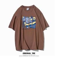 ราคา เสื้อยืดแขนสั้นผ้าฝ้ายแท้ สไตล์ญี่ปุ่น สำหรับผู้ชาย (54406585198)
