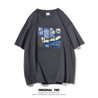 ราคา เสื้อยืดผ้าฝ้ายแขนครึ่ง สำหรับผู้ชาย ใส่ลำลอง ไซส์ใหญ่ (46106601441)