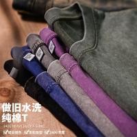 ราคา เสื้อยืดผู้ชายสไตล์ย้อนยุค ลายบาติก ทำจากผ้าฝ้ายแท้ 240 กรัม ไซส์ใหญ่ แขนสั้น (45655922332)