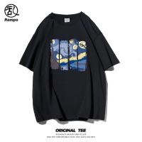 ราคา เสื้อยืดแขนสั้น Van Gogh Starry Night สไตล์นักเรียน เหมาะสำหรับหนุ่มๆ ในฤดูร้อน (44078956224)