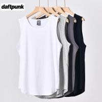 ราคา อเมริกันหนักผ้าฝ้ายเสื้อกั๊กผู้ชายฤดูร้อน อุปสรรค์ บาสเกตบอลฟิตเนสกีฬาสีทึบสีขาวเสื้อกั๊กเสื้อยืดแขนกุด (43978618577)