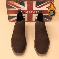 ราคา รองเท้าผู้ชายอินเทรนด์อินเทรนด์หนัง Nubuck High Top รองเท้าผู้ชายรองเท้าหนังแท้ Casual Suede รองเท้าบูทสั้น (47105475221)