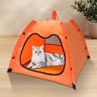 ราคา พร้อมสต็อก 44 52 52 ซม เต็นท์สัตว์เลี้ยง Four Seasons Universal Cat Litter Kennel กลางแจ้ง Breathable พับบ้านแมวเต็นท์ High End Feeling (46157379463)