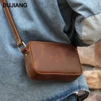 ราคา คลังสินค้าพร้อม จัดส่งด่วน High End Mens Messenger Bag Mens Full Cowhide กระเป๋าสะพายกระเป๋าผู้ชายของแท้หนัง Retro Messenger กระเป๋าใบเล็กกระเป๋า Messenger ความรู้สึกระดับไฮเอนด์ 0 (56903751307)