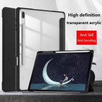 ราคา Transprent อะคริลิคหนังสําหรับ Samsung Galaxy Tab S10 FE 2025 SM X520 X526B S10 FE S10 FE Plus SM X620 X626B S10 S9 FE Plus A9Plus S9Plus A8 Lite พร้อมที่ใส่ดินสอ (28334426469)