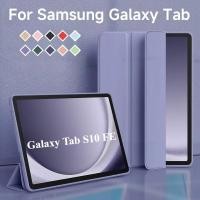 ราคา เคสหนังบางเฉียบสําหรับ Samsung Galaxy Tab S10 FE 10 9 นิ้ว 2025 SM X520 X526B Tab S10Plus S9 FE Plus S8 S7FE A7 S6 Lite A9 8 7 Trifold Stand Smart Case (28534436259)