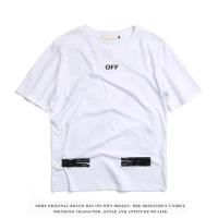 ราคา เสื้อสเวตเตอร์ Off White Men s T Shirt Graffiti Logo Short Sleeve Casual Top Cotton Clothing (49405328915)