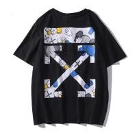 ราคา Thailand Off OW White Men Women T shirts Black White Colour Short Sleeve T shirts Tees Clothing summer t shirt (55205315599)