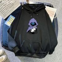 ราคา เสื้อกันหนาว มีฮู้ด พิมพ์ลายการ์ตูน Omen Valorant สไตล์วินเทจ สําหรับผู้ชาย นักเรียน (49453158998)