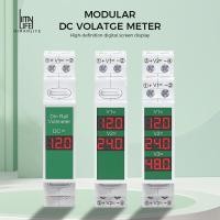 ราคา DC โวลต์มิเตอร์ DC11V 310V สมาร์ท LED Digital Display Instrument Rail Mounted Digital Voltmeter (49908642303)