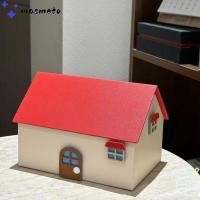 ราคา มาสเมโต กล่องทิชชู่ตกแต่ง ฝาพับสีแดงกล่องเก็บกล่องกระดาษทิชชู การ์ตูนสร้างสรรค์บ้านหลังเล็กผ้าเช็ดปากกล่องครัวเรือน (51508208029)