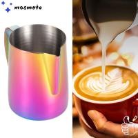 ราคา MASMATO Latte Art Cup 304 สแตนเลสที่มีสีสันนม Frothing Pitcher กาแฟอุปกรณ์เสริม 350ml 600ml Anti Drip Spout Ergonomic Handle Espresso Milk Steamer กาแฟทํา (51157878253)