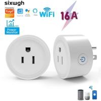 ราคา Tuya Smart WiFi Socket ปลั๊กมาตรฐาน 16A ของสหรัฐฯ รองรับแอป Smart Life การควบคุมด้วยเสียง Alexa และ Google Home (55302766059)
