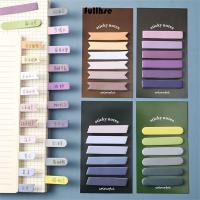 ราคา FULLHSE 120 แผ่นบุ๊คมาร์ค Notepad Morandi เครื่องเขียนสีโพสต์ It Sticky บันทึกย่อ (56203954783)