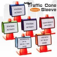 ราคา ปลอกกรวยจราจร FULLHSE กลางแจ้งพร้อมกระเป๋าฝาครอบกรวยจราจร เปลี่ยนทนทาน Universal Safety ข้อความป้าย Sleeve (48554656314)