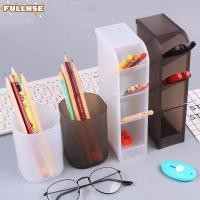 ราคา ที่ใส่ปากกา FULLHSE ภาชนะปากกาฝ้าพลาสติก การแทรกเฉียงการ์ตูนกล่องเก็บเครื่องเขียนความจุสูงโปร่งใสสํานักงานโรงเรียน (57308552319)