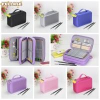 ราคา กระเป๋าปากกา FULLHSE กระเป๋าใส่ปากกา 52 หลุม กระเป๋าเก็บเครื่องเขียนผ้าสีหลายชั้นความจุขนาดใหญ่สํานักงานโรงเรียน (55608401987)