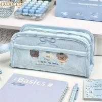 ราคา กระเป๋าดินสอ ทําด้วยโลหะทั้งหมด กล่องใส่ปากกามูลค่าสูงผ้า กระเป๋าใส่เครื่องเขียนมัลติฟังก์ชั่นความจุขนาดใหญ่น่ารัก (53608565713)