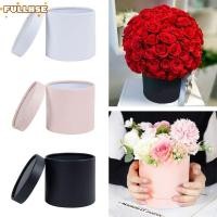 ราคา กล่องของขวัญดอกไม้ เต็มสิบ กระดาษแข็งรอบบรรจุภัณฑ์ของขวัญกล่องกระดาษ เงินสีทึบการจัดดอกไม้ถังช่อการจัดเก็บ (53558396954)