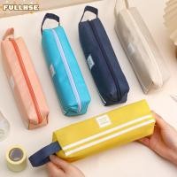 ราคา ดินสอ เต็ม กระเป๋าปากกาผ้าใบสีทึบ กล่องใส่ปากกาความจุขนาดใหญ่แบบพกพาสร้างสรรค์นักเรียน (53458767318)