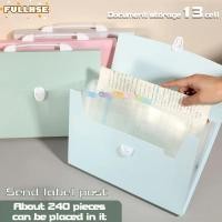 ราคา ที่ใส่กระเป๋าออร์แกน FULLHSE แฟ้มขนาด A4 กันน้ํา พลาสติก 13 กระเป๋า Office School Organizer แฟ้ม Organiser (52108393087)