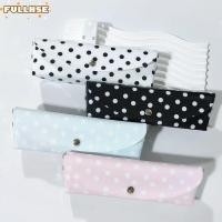 ราคา ดินสอ FULLHSE กระเป๋าใส่ปากกาดีไซน์ลายจุดแบบปุ่ม Snap กระเป๋าใส่ปากกา PVC คุณภาพสูง สํานักงานโรงเรียน (51458396681)