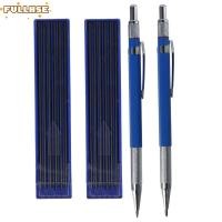 ราคา FULLHSE 26 ชิ้นช่างเชื่อมดินสอ ในตัวเหลาโลหะเงินรอบเติม เติม Marker Mechanical ดินสองานไม้ (51258767310)