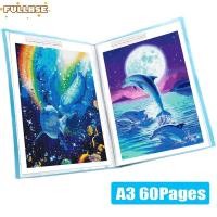 ราคา หนังสือเก็บภาพวาด ความเต็มที่ ที่เก็บข้อมูลภาพวาดเพชรโฟลเดอร์อัลบั้มรูป กระเป๋าทนทานเครื่องเขียนเครื่องมือ 60 หน้าการนําเสนอผลงานเด็ (50608392664)