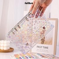 ราคา FULLHSE ปกโน้ตบุ๊คแบบหลวม PVC พราวดาวหนังสือคลิป ทนทานโปร่งใส A6 A7 M5 โน้ตบุ๊คหลวม Leaf Binder (57207041760)