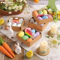 ราคา FULLHSE 6PCS อีสเตอร์ DIY ไข่มือวาด มัลติฟังก์ชั่สีหัตถกรรมไข่อีสเตอร์ การ์ตูนสร้างสรรค์ DIY พร้อมปากกาสีภาพวาดที่มีสีสันไข่ฉากอีสเตอร์ตกแต่ง (52008443174)