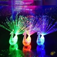 ราคา WXDX TH ไฟไฟเบอร์ออปติก เรืองแสงน่ารัก LED Finger Peacock Light กระพริบเปิดหน้าจอของเล่นส่องสว่างตกแต่งบ้าน (47858783076)