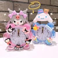 ราคา นาฬิกาปลุกการ์ตูนสำหรับเด็ก Sanrio Kuromi นาฬิกาปลุกตั้งโต๊ะน่ารักที่มีพลัง (43403866992)