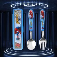 ราคา ชุดช้อนส้อมตะเกียบ Spider Man ลายการ์ตูน ช้อนส้อมสแตนเลส พร้อมกล่องพกพา (40379179541)