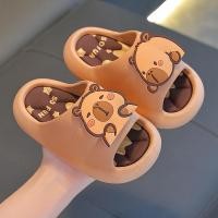 ราคา รองเท้าแตะเด็ก Capybara รองเท้าแตะนุ่มในร่มสำหรับเด็กชายและเด็กหญิงในฤดูร้อน (40601852029)