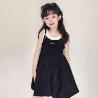 ราคา เดรสเด็กผู้หญิงสีดำสายเดี่ยวทรงพอง สไตล์เกาหลี น่ารัก เท่ๆ แฟชั่นหน้าร้อน (56104372619)