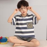 ราคา ชุดนอนเด็กผู้ชาย ผ้าฝ้าย เสื้อแขนสั้น กางเกงขาสั้น ใส่สบาย ชุดอยู่บ้าน (53505246429)