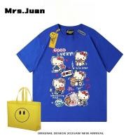 ราคา เสื้อยืดเด็ก Kitty ลายการ์ตูน แขนสั้น ผ้าคอตตอน เสื้อเด็กโตแฟชั่นใส่เที่ยว (52356576202)