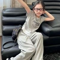 ราคา ชุดเซ็ตเด็กผู้หญิงเสื้อแขนสั้น กางเกงขายาว ทรงหลวม ลุคสปอร์ต ใส่เที่ยว (51556536568)