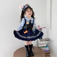 ราคา ชุดเดรสเด็กผู้หญิง ลายกระต่าย Judy สไตล์โลลิต้า คอสเพลย์ น่ารัก ใส่ออกงาน (50753806890)