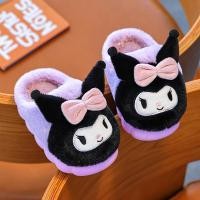 ราคา รองเท้าแตะบ้านเด็ก ลาย Kuromi น่ารัก ผ้าขนนุ่มกันลื่น พื้นหนาใส่สบาย เหมาะสำหรับฤดูหนาว (49250286709)