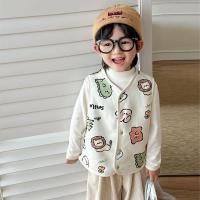 ราคา เสื้อกั๊กเด็กนุ่มลายการ์ตูน แขนกุดใส่สบาย ผ้านุ่มอุ่น สำหรับหน้าหนาว สไตล์น่ารัก (47800335473)