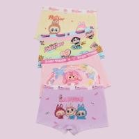 ราคา กางเกงในเด็กผู้หญิงลาย Labubu Baby Three บ็อกเซอร์ผ้าฝ้ายนุ่ม ลายการ์ตูนน่ารัก แพ็ก 4 ตัว (44054425741)