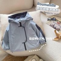 ราคา เสื้อแจ็คเก็ตเด็กผู้ชาย ฮู้ดกันลม ผ้าบาง ระบายอากาศดี ใส่สบาย สไตล์แฟชั่น (44017834769)