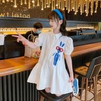 ราคา เดรสเชิ้ตแขนพองเด็กผู้หญิง ผ้าคอตตอน ลายกระต่ายสุดแนว ใส่สบาย สไตล์เกาหลี สำหรับเด็กโต (43654188897)